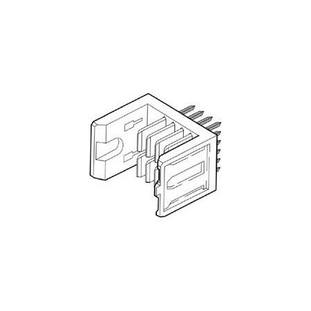 Fci Board Connector, 8 Contact(S), 4 Row(S), Male, Straight, Press Fit Terminal, Locking, White 88960-101LF
